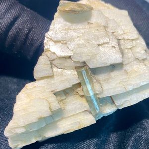 Beautiful Aquamarine, Mica, Tourmaline in Matrix
